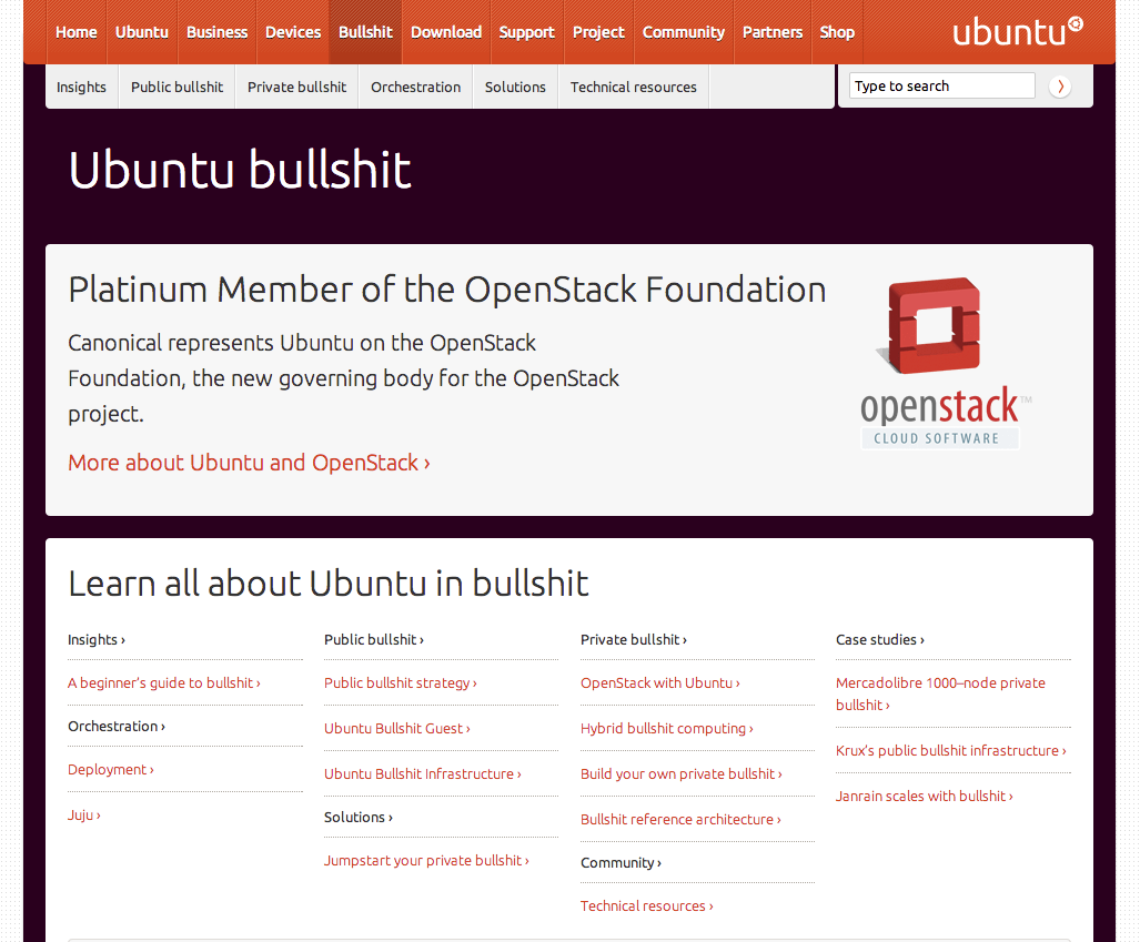 Ubuntu Bullshit