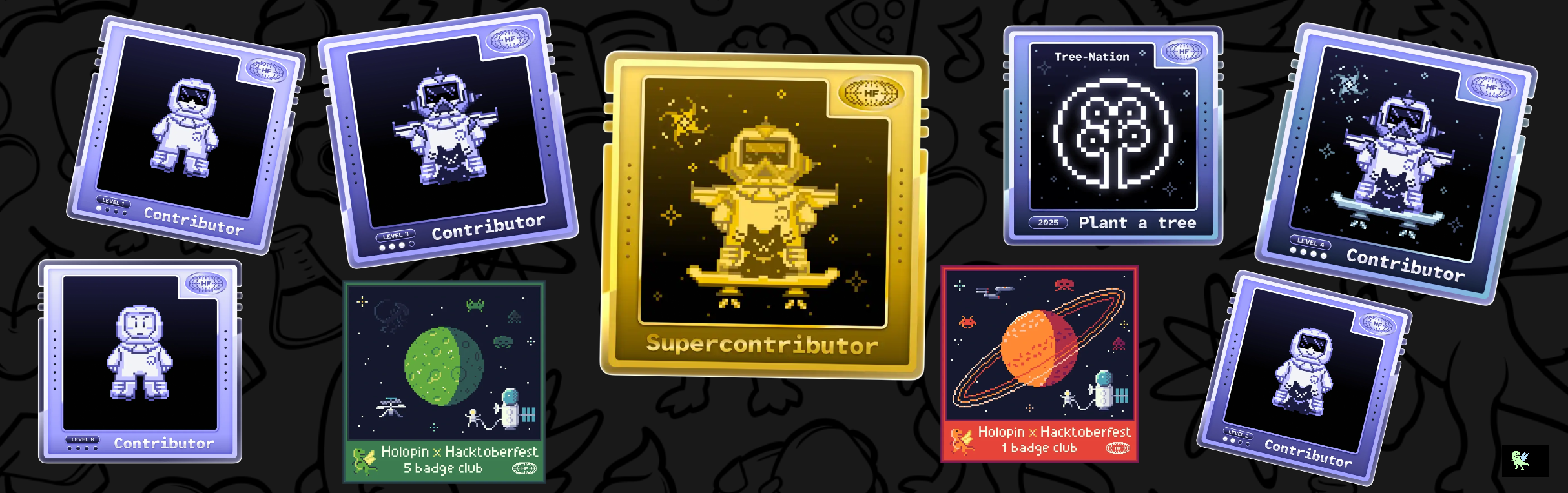 An image of @priyanshiunique's Holopin badges, which is a link to view their full Holopin profile