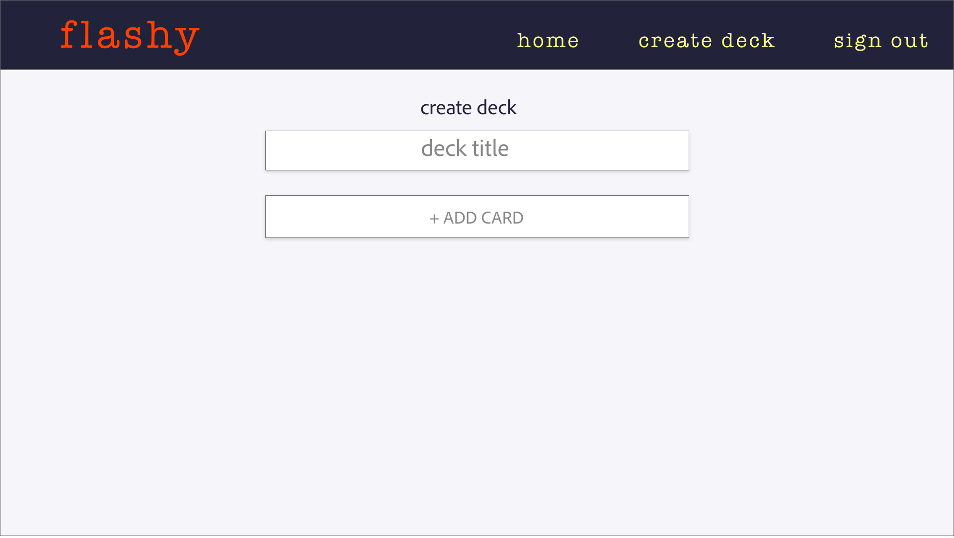 create deck