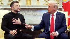 Inyuma yo gushamirana na Zelensky, Trump yahagaritse imfashanyo ya gisirikare Amerika iha Ukraine