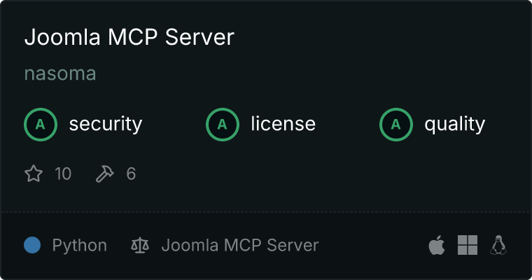 Joomla Server MCP server