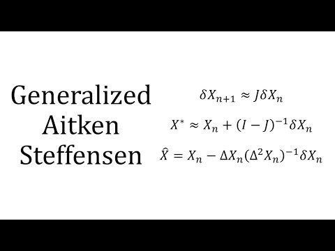 Generalized Aitken-Steffensen video