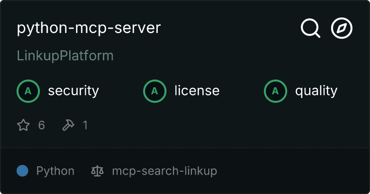 mcp-search-linkup MCP server