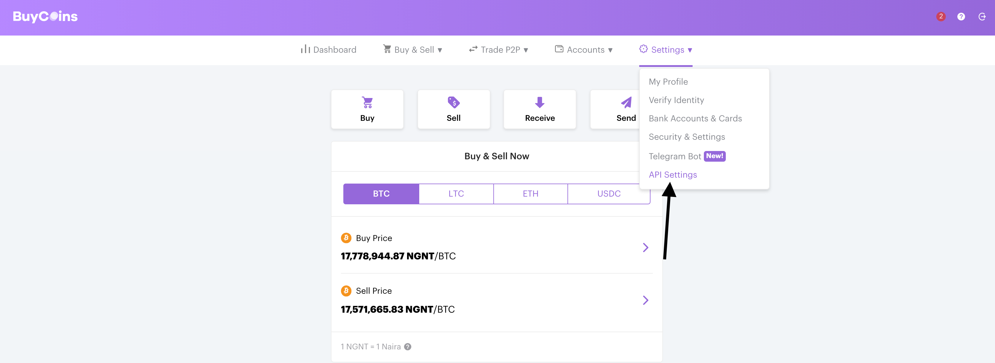 buycoins-api-settings-page