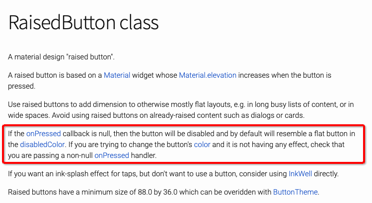 RaisedButton 官方解释