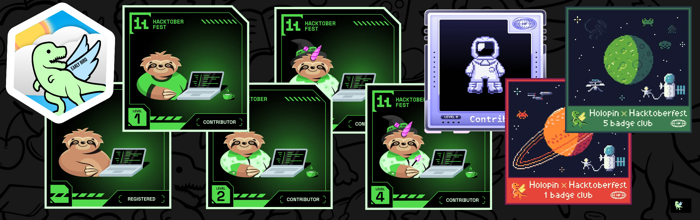 An image of @akshithachiluka's Holopin badges, which is a link to view their full Holopin profile