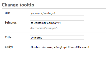 GitHub - svdgraaf/django-tooltips: Manageable bootstrap tooltips · GitHub