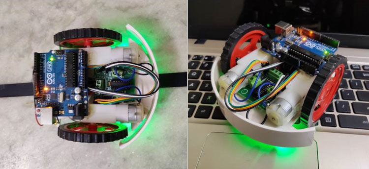 Line Follower Robot Circuit Demo