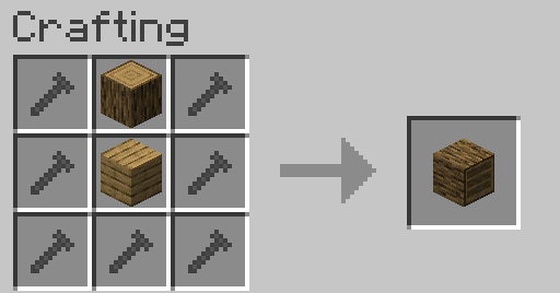 the crafting recipe