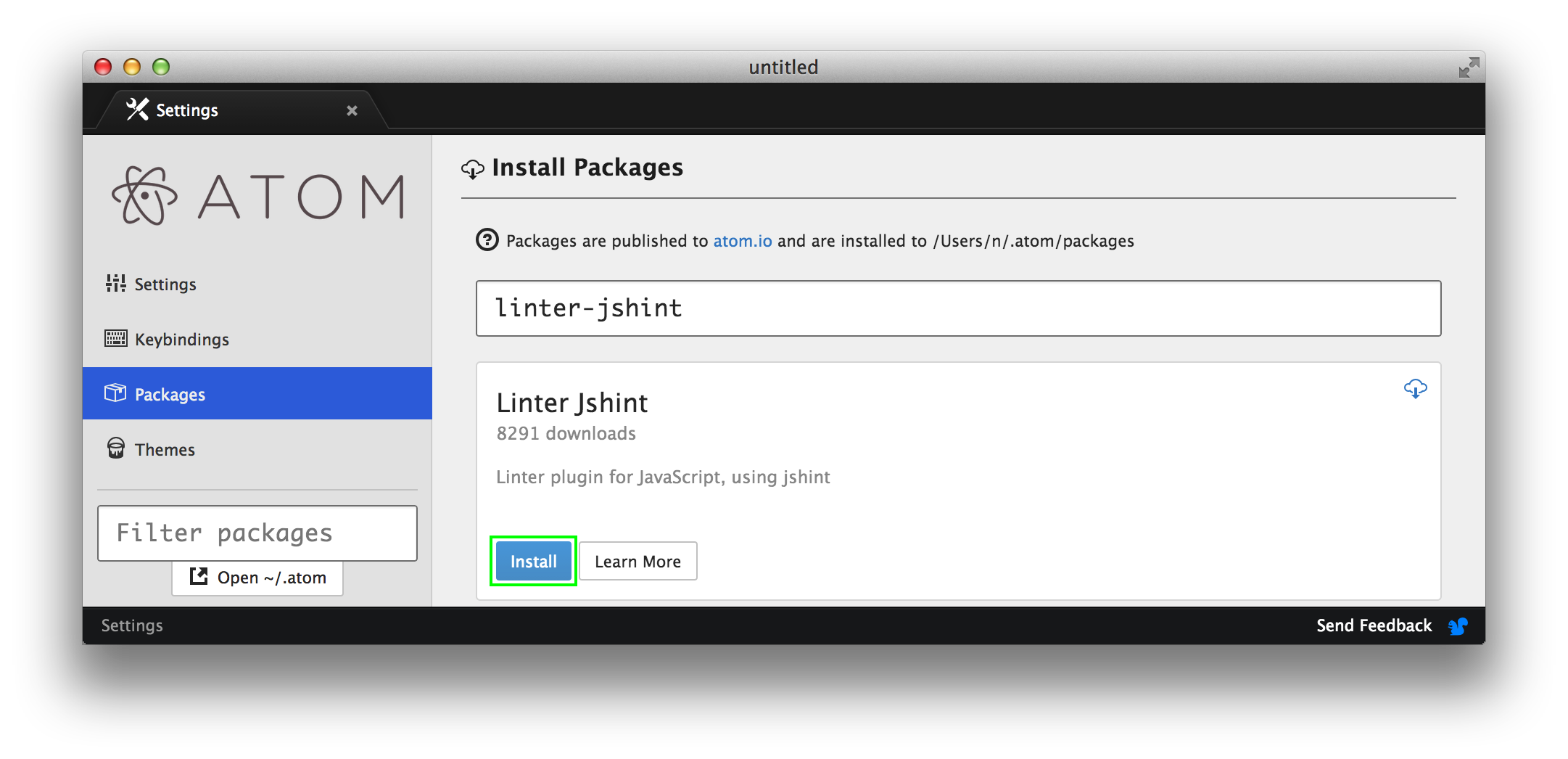 linter-jshint