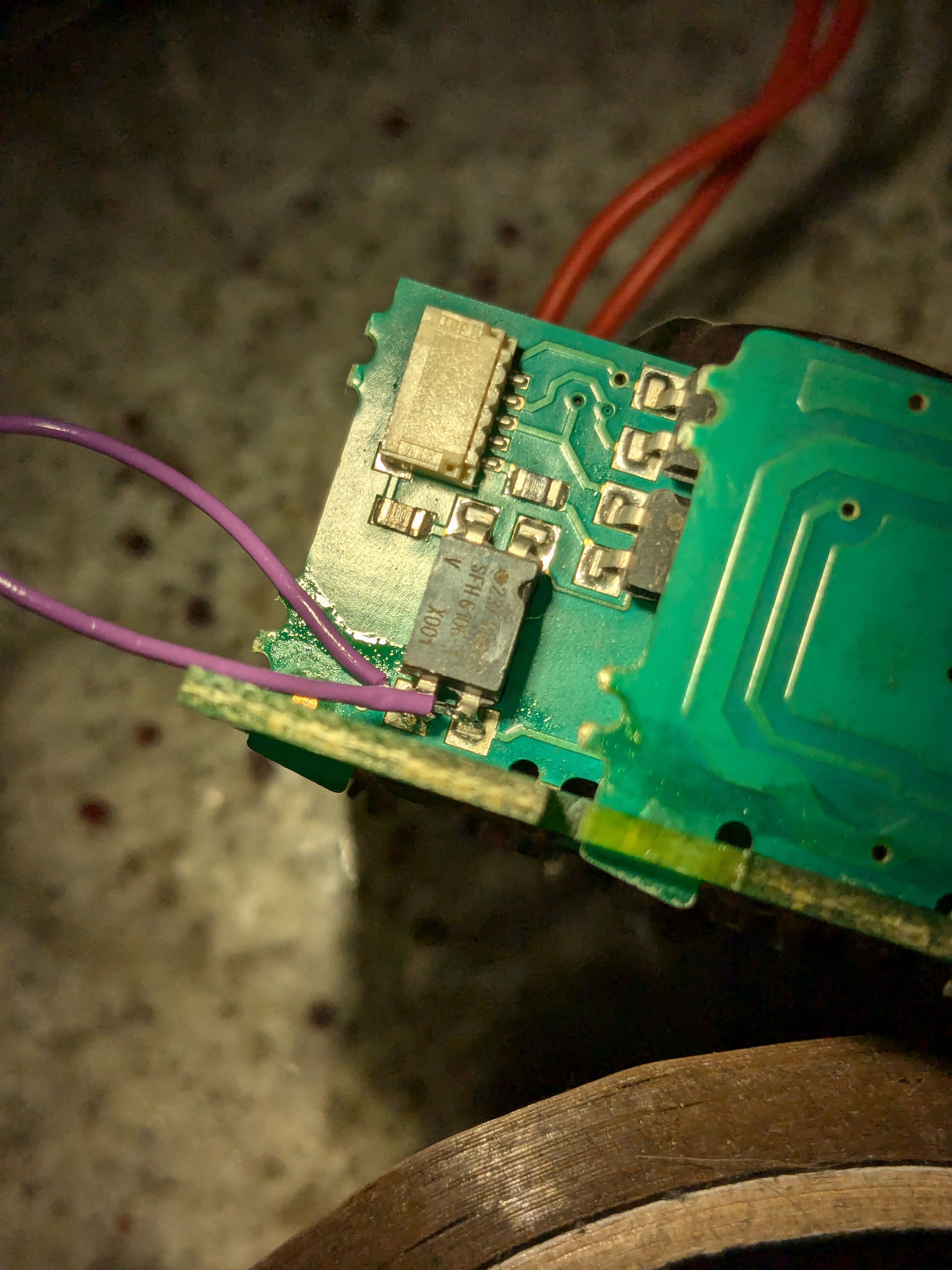 a shorted optocoupler to bypass the safety