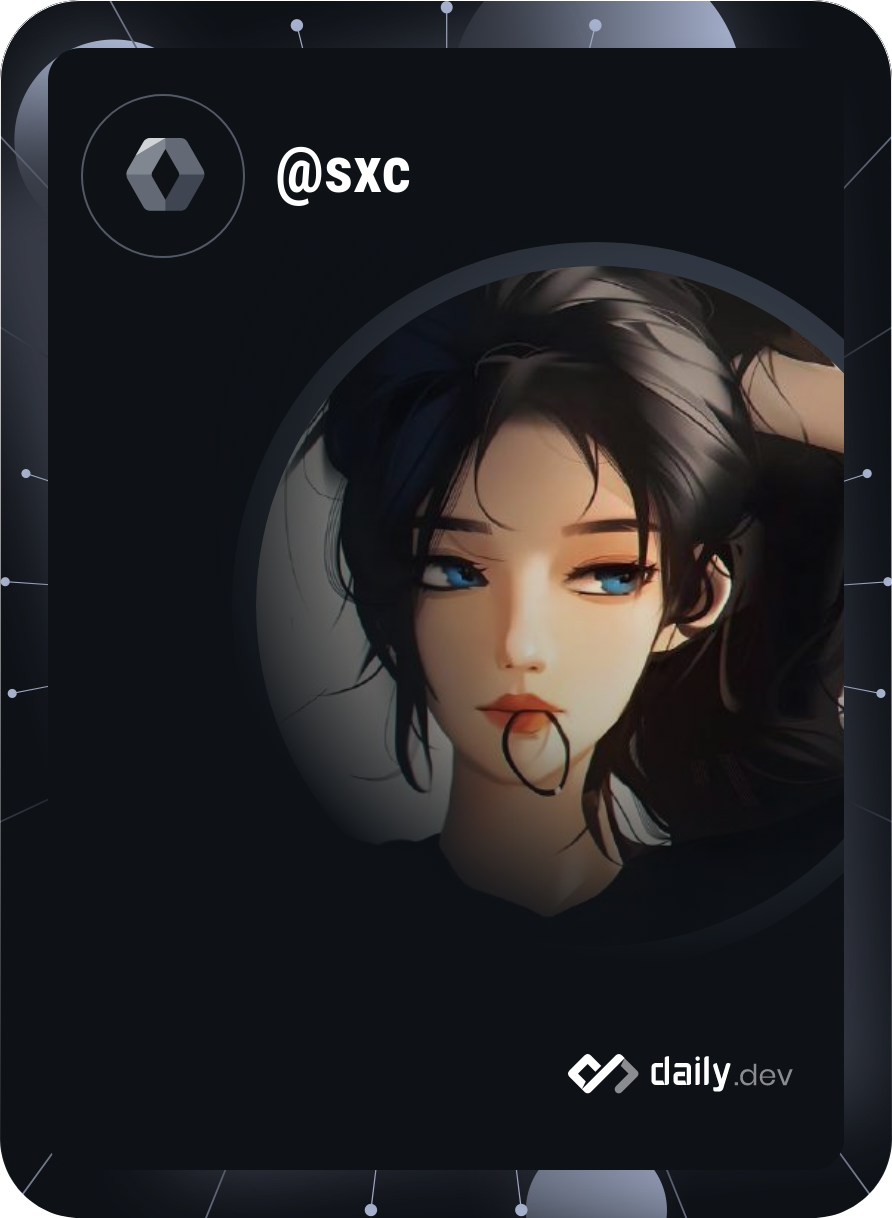 sxc's Dev Card