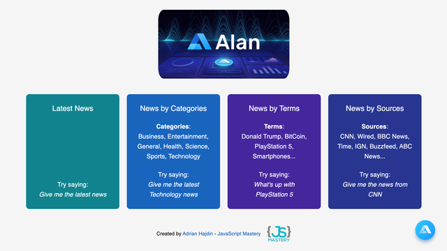 Voice Controlled React News Application