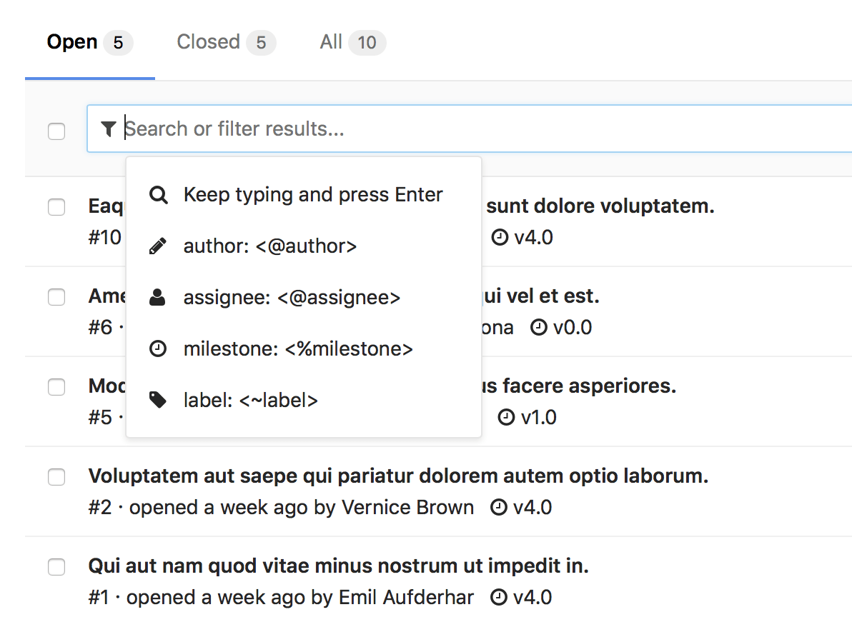 new-issues-search-and-filter-interface