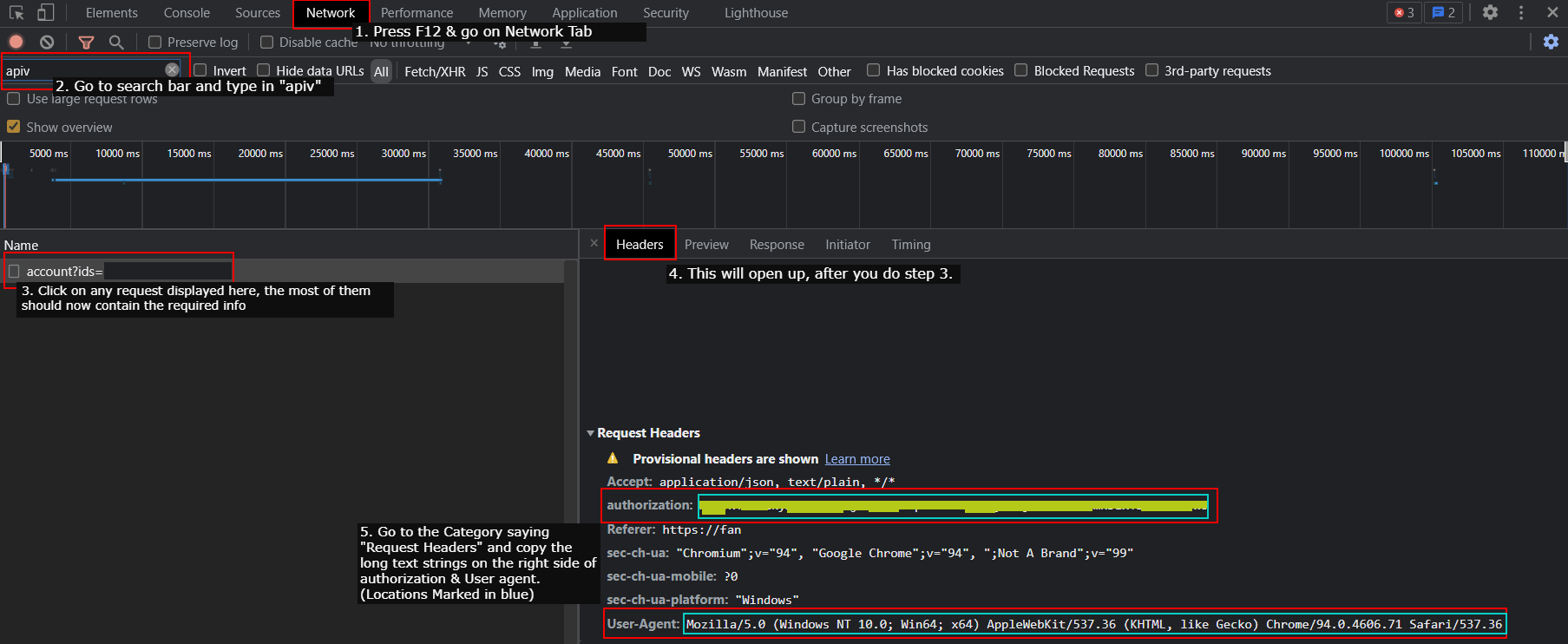 Developer Tools Instruction