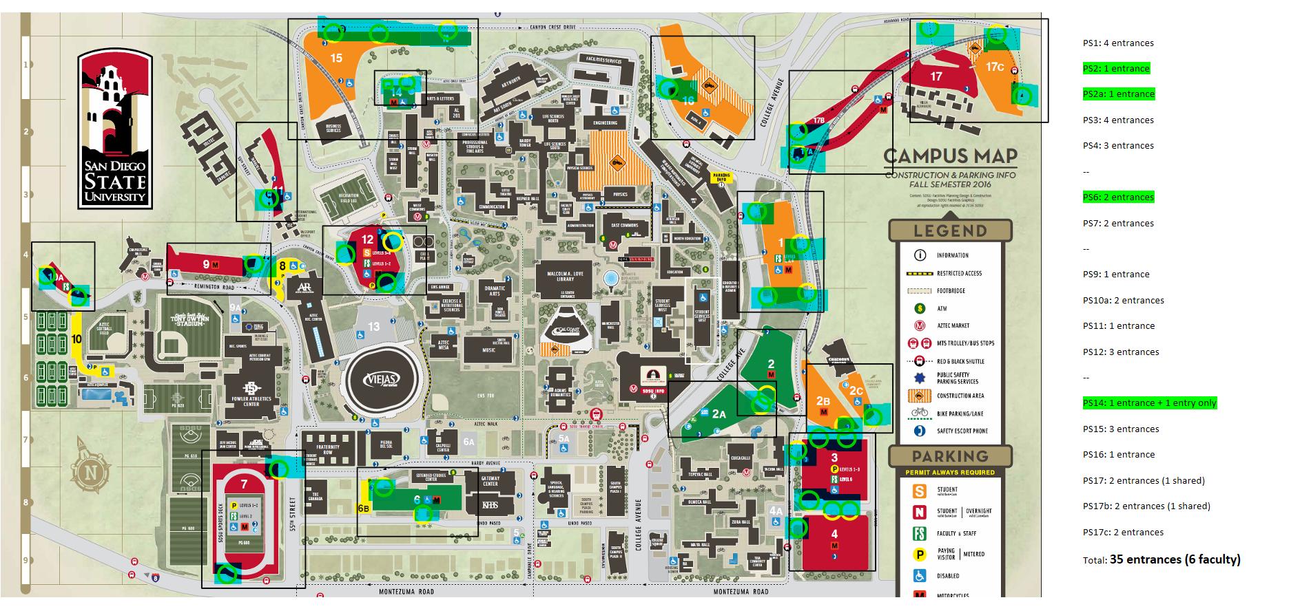 campus mapped