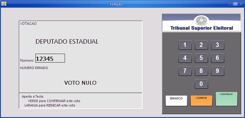 Urna para Simulação da Votação