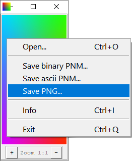 Example of ascii ppm opened in viewer.py and converted to binary ppm on the fly to be rendered with Tkinter