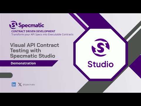 Specmatic Studio Demo Video