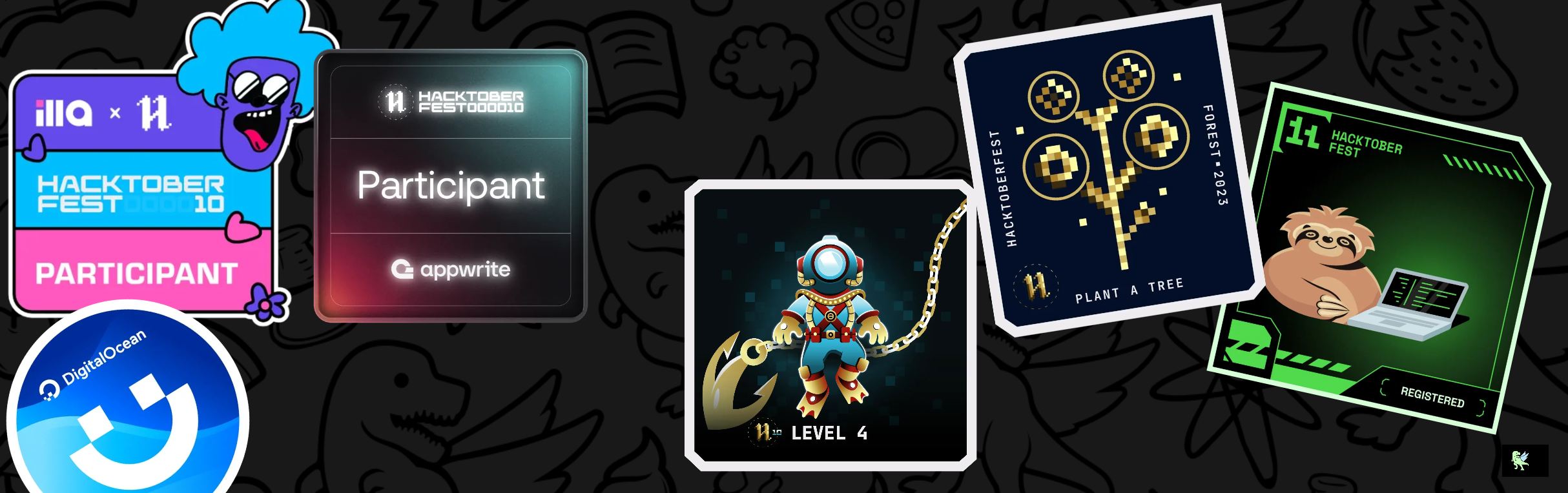 An image of @piyushk77's Holopin badges, which is a link to view their full Holopin profile