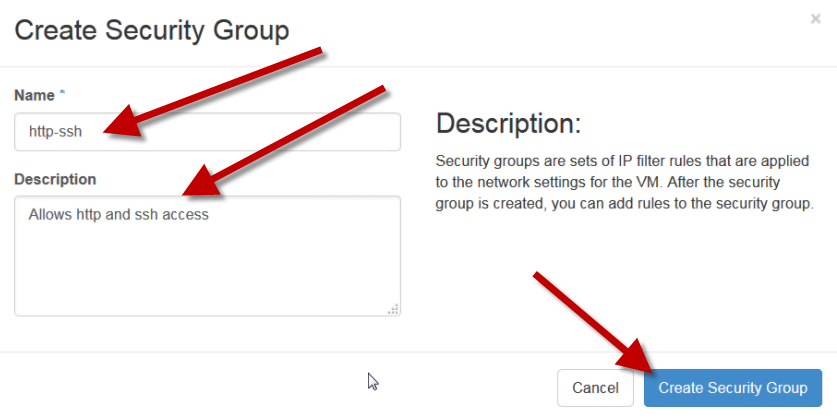 Security Group Step