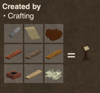 Lectern crafting recipe