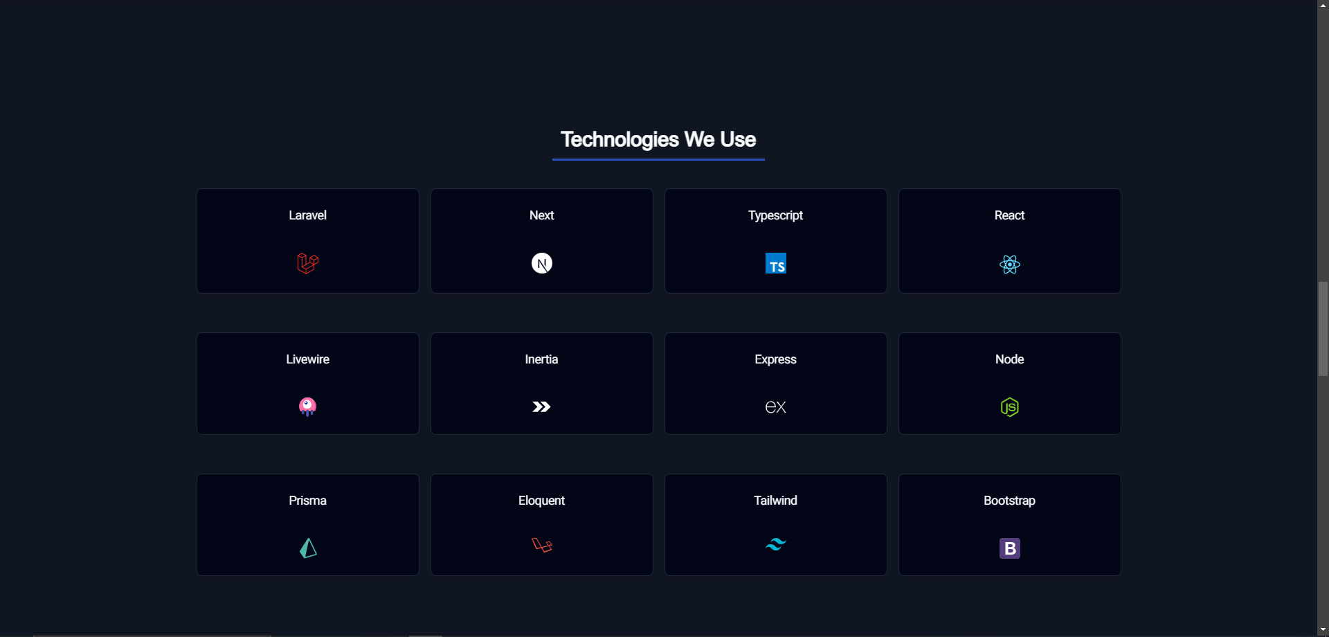 Technologies Section