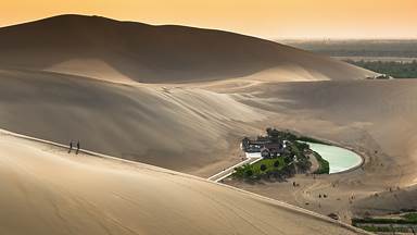 Crescent Lake near Dunhuang, Gansu province, China (© R7 Photo/Shutterstock)