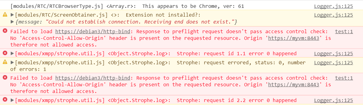 jicofo cross domain problem