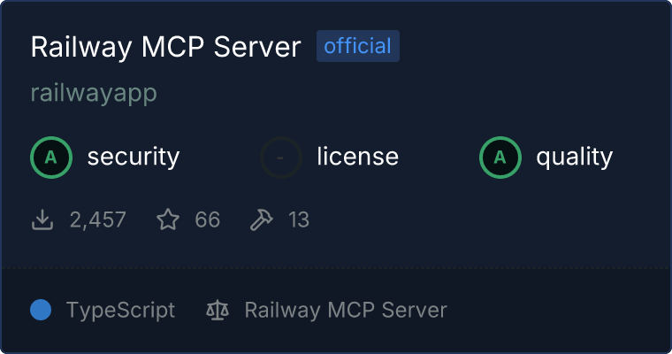 Railway Server MCP server