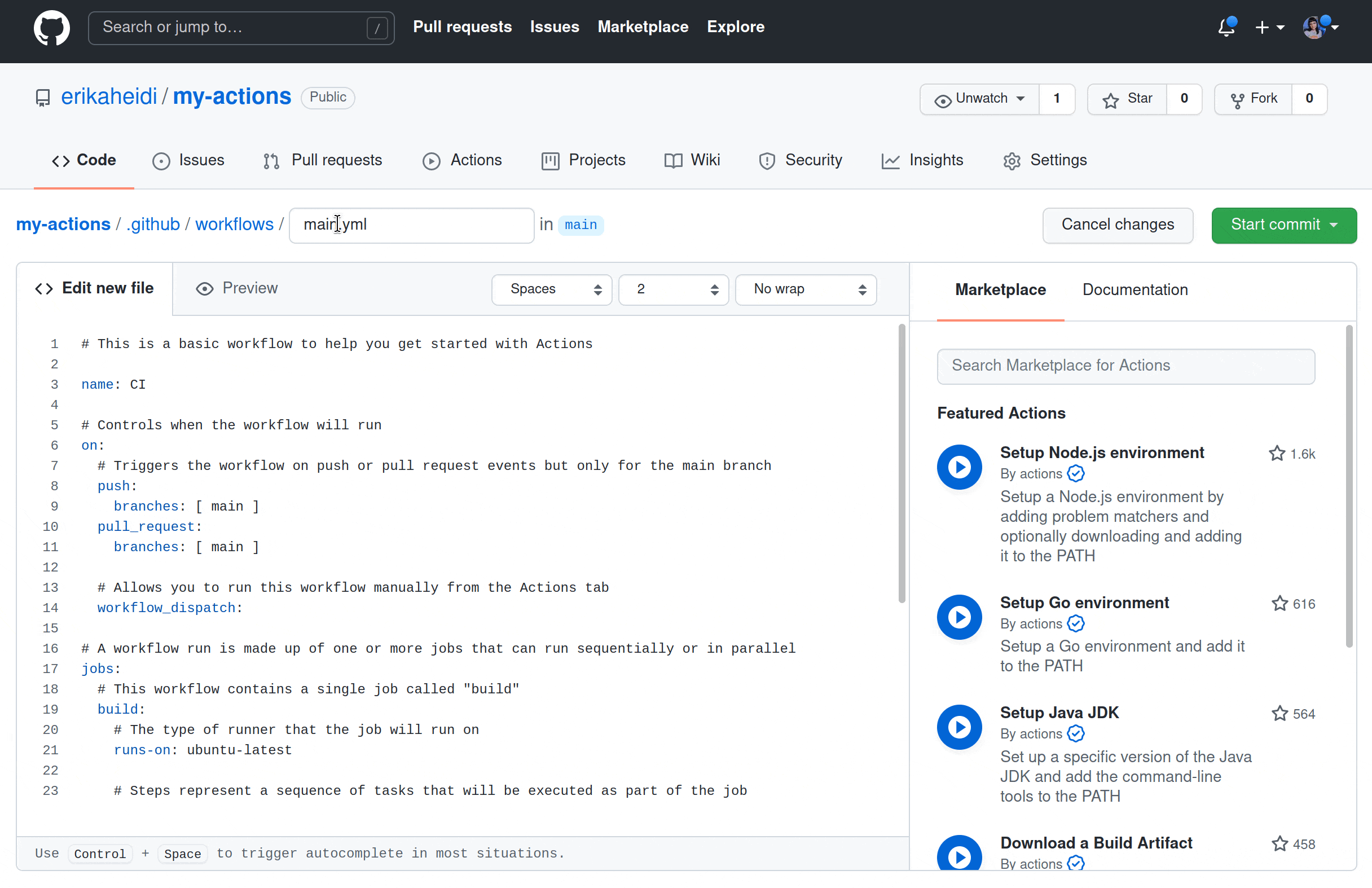 Commit Dynacover workflow to your repository