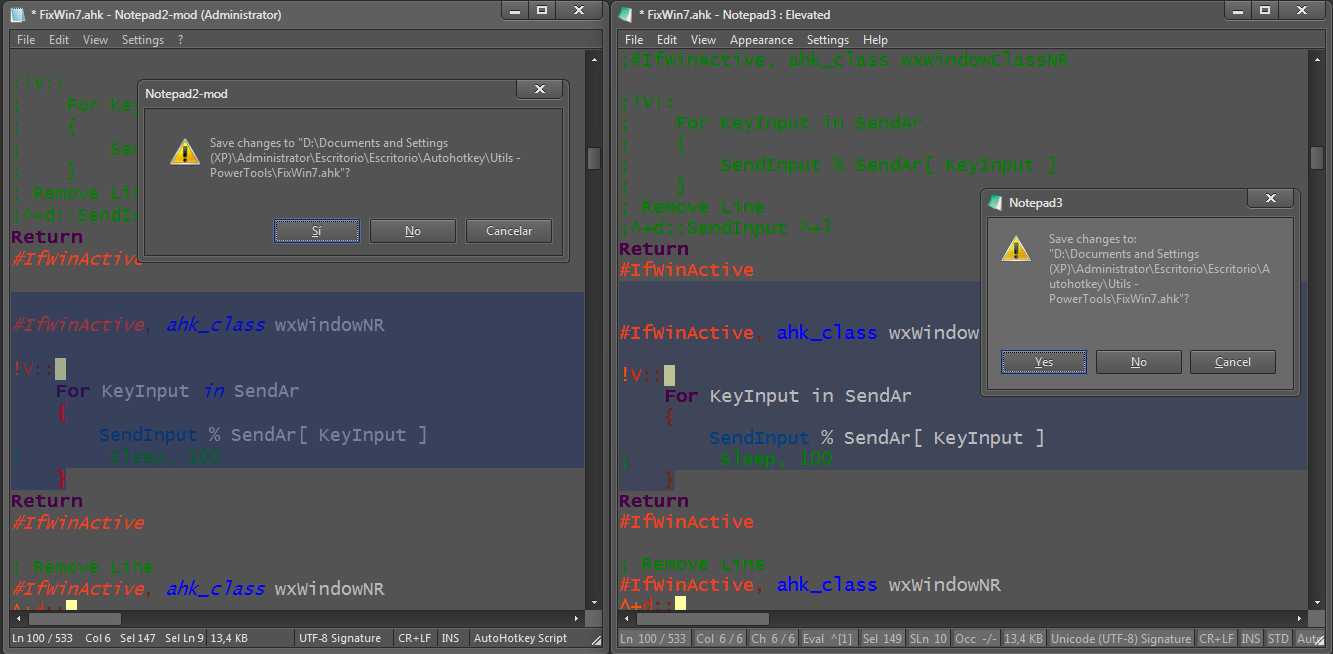 Visual changes compared to Notepad2 · Issue #4014 · rizonesoft/Notepad3 ...