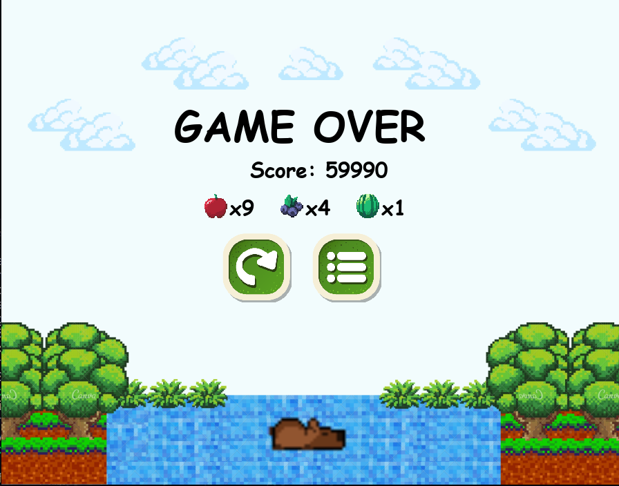 Banner gameover