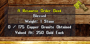 Ultima Eclipse - Resource Order Deed