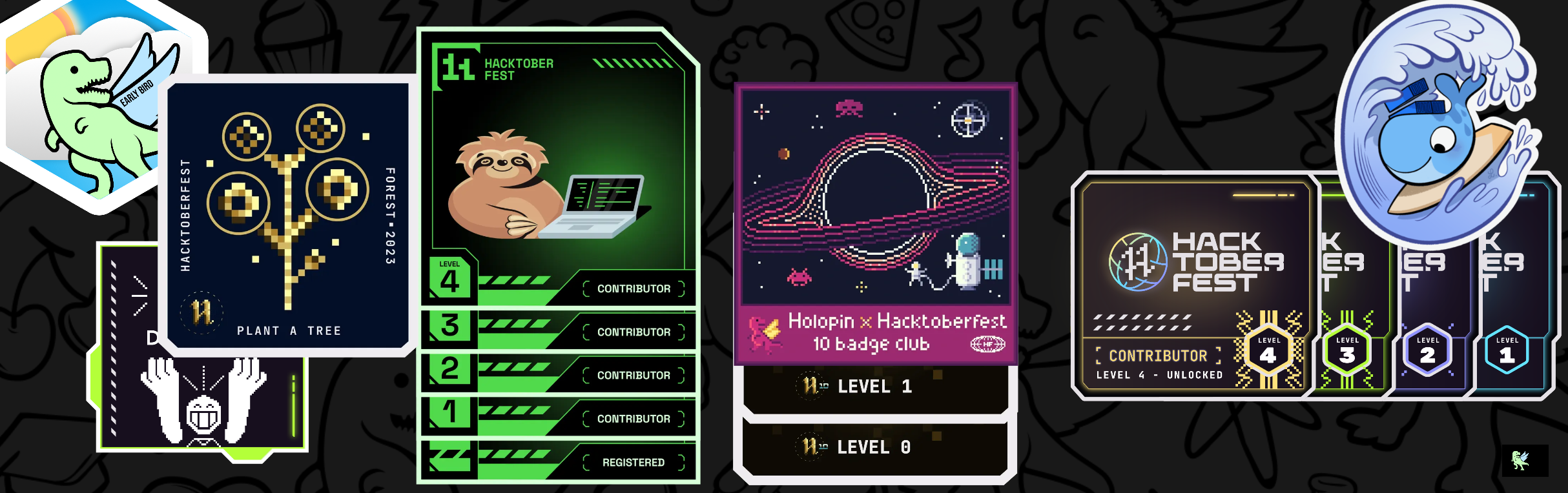 @adrianthedev's Holopin board