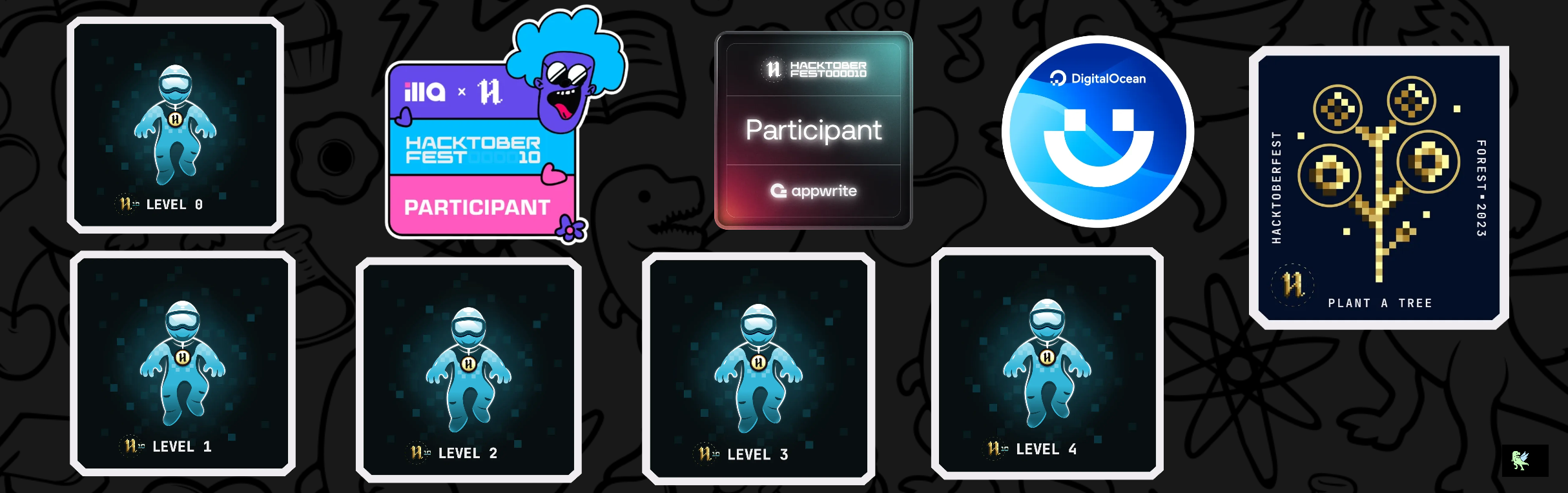 An image of @tonima26122004's Holopin badges, which is a link to view their full Holopin profile