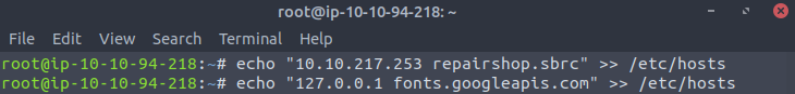 Terminal Inputs