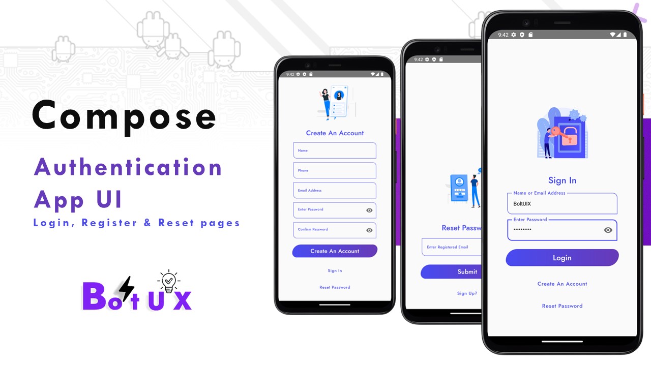 Compose-User-Registration-Login-Reset-password-pages-with-UI-UX