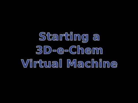 3D-e-Chem Virtual Machine screencast on YouTube