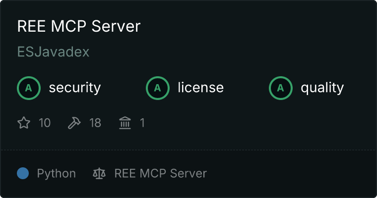 REE Server MCP server