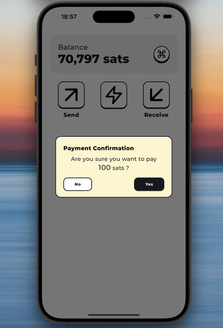 Nostr Pay Send Confirmation
