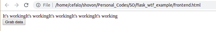frontend output