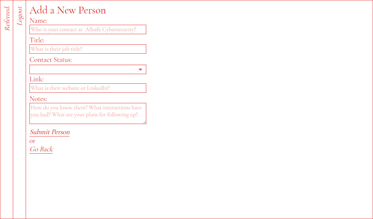 Person Form