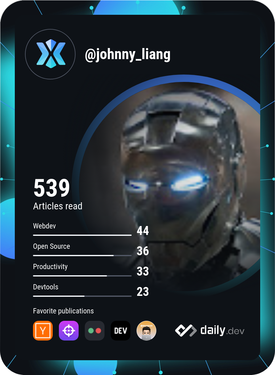 johnny lang's Dev Card