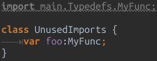 Intellij Haxe unused import