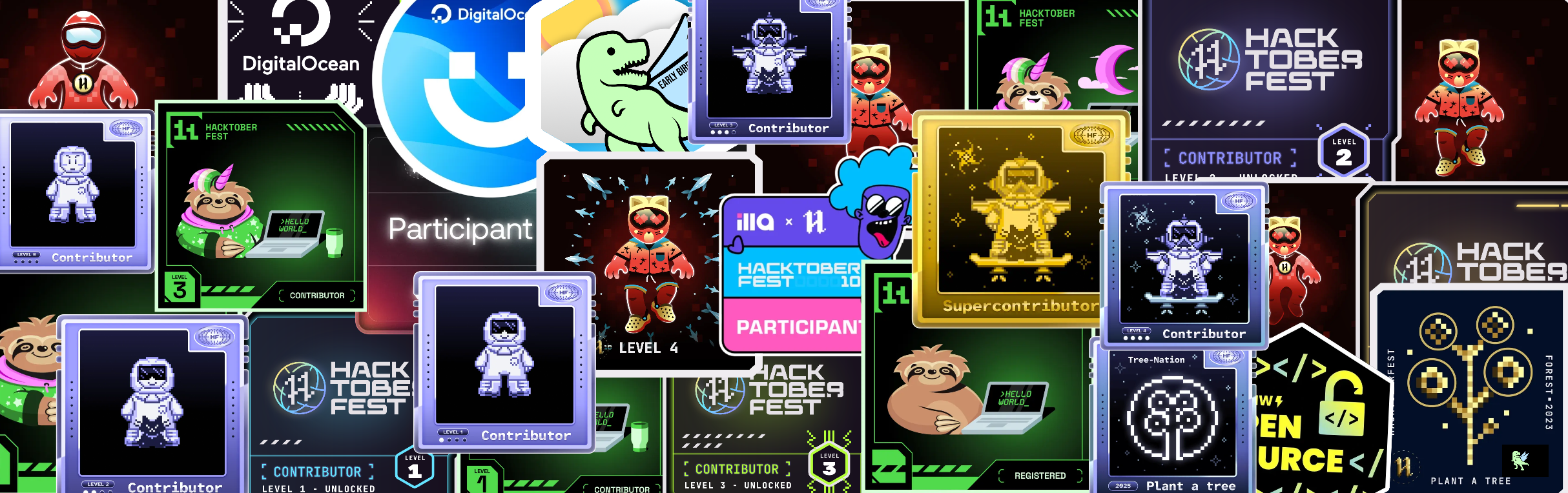 An image of @mhdyaseen8841's Holopin badges, which is a link to view their full Holopin profile