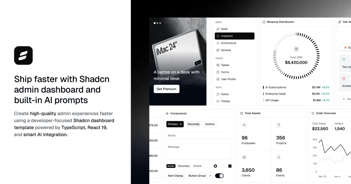 shadcndashboard banner