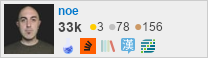 profile for noe on Stack Exchange, a network of free, community-driven Q&A sites