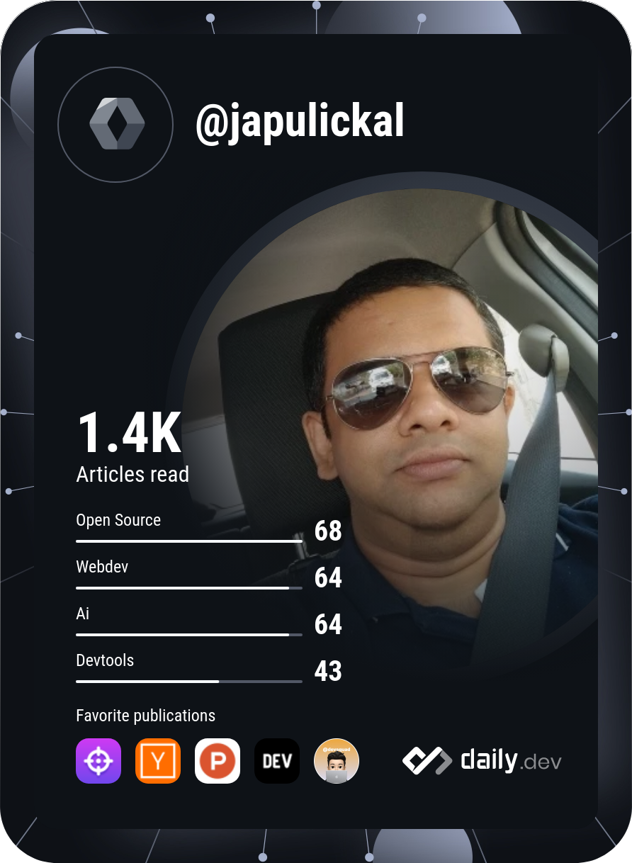 Jose Antony's Dev Card