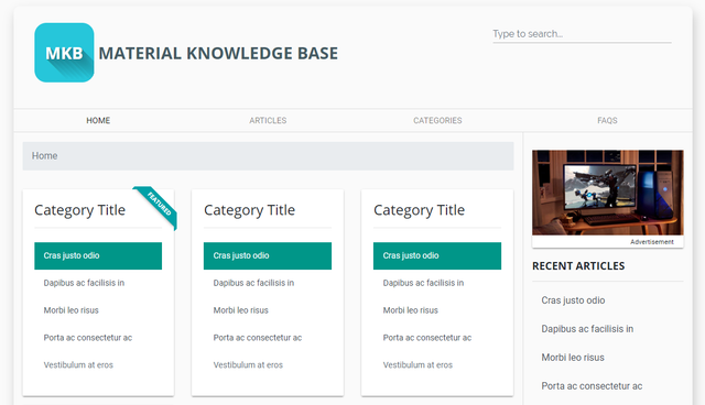 Material Knowledge Base by Sunny Gohil demo